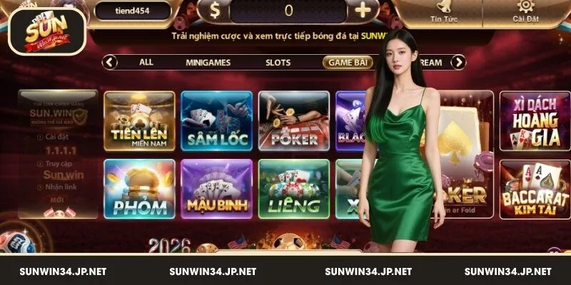 Game bài Sunwin – Cuộc đấu trí hấp dẫn bậc nhất 2026