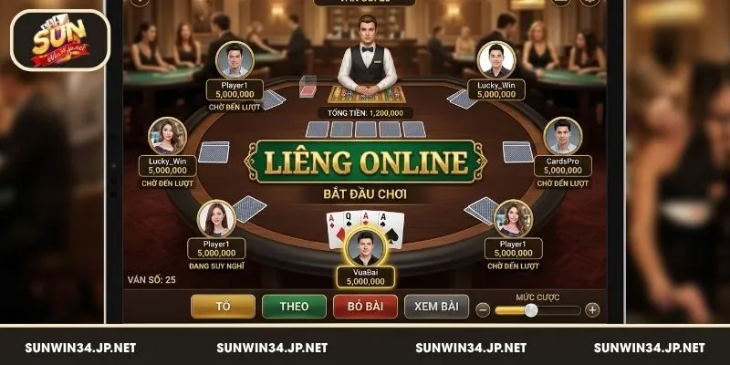Liêng là game bài sử dụng bộ bài Tây 52 lá