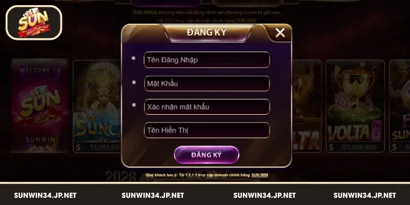Quy trình đăng ký Sunwin đầy đủ và mới nhất 2026